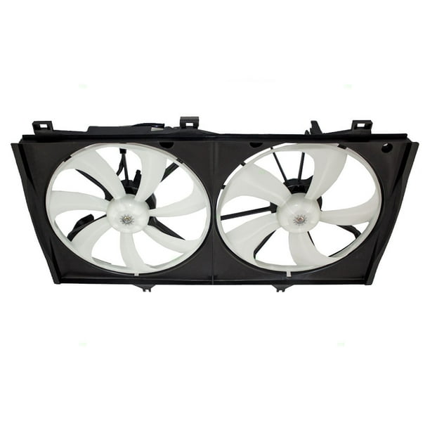 Brock Replacement Dual Cooling Fan Motor Assembly Compatible with 2007