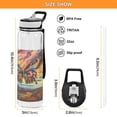thumbnail image 3 of Butterfly Mountain Clouds Sports Water Bottle Portable Travel Mug 32oz BPA Free Leak Proof Straw Transparent Tritan for Gym Yoga Cycling Camping, 3 of 7