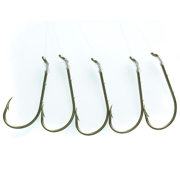 Mustad 555-2/0-6 Crochet à bec cannelé classique, bronze, taille 2/0 Crochet à bec cannelé Mustad Classic, bronze 2/0