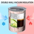 thumbnail image 2 of 12oz Coffee Tumblers Pioneer Flower Floral Print Pattern Stainless Steel Vacuum Insulated Travel Tumbler Coffee Cups Mug with Lid and Straw with Cleaning Brush for Cold & Hot Drinks, 2 of 5