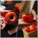 thumbnail image 5 of Paquete de regalo de cocina de 2 piezas Tarro de almacenamiento de cerámica en forma de caqui (naranja), 5 of 5
