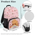 thumbnail image 7 of Yuyamidu Adorable Capybara Backpacks for Girls School Bookbags with Two Side Pockets, Primary School Kids Daypack Lightweight Zip Closure Shoulder Bags, 7 of 7