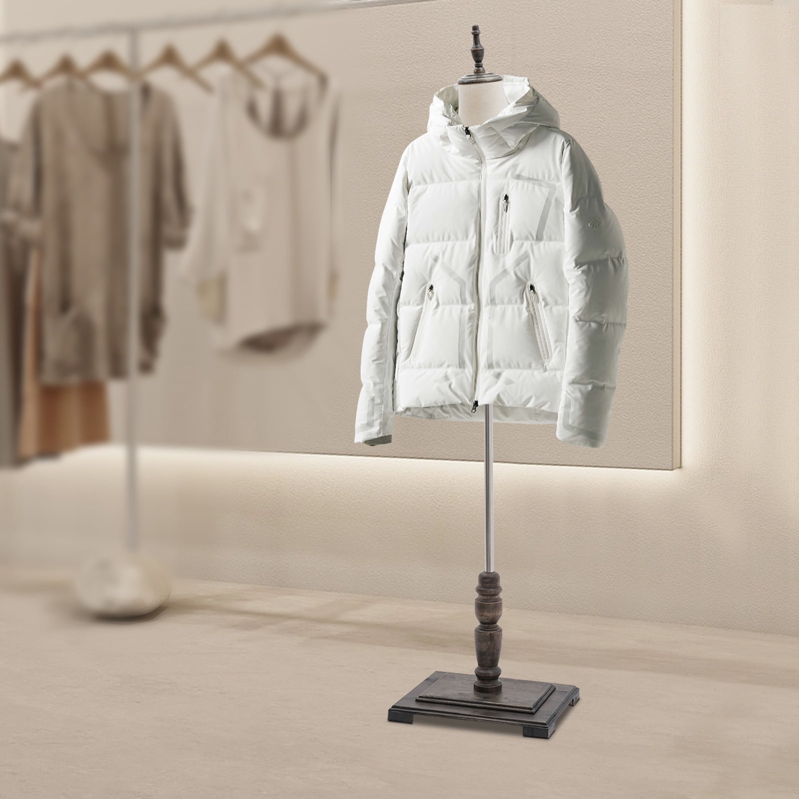 Modern Male Dress Form 15.75 x 11.81 x 70.87 Inch Male Mannequin Model with Stand 59.06-70.87 in Height Adjustable Torso Body for Display Mannequin Dress Form for Clothing Stores