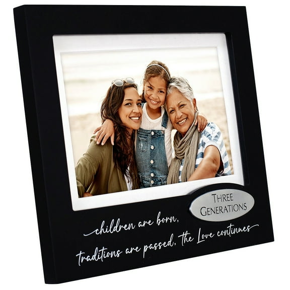 Three Generations     engraved on matte black by Malden - 4x6