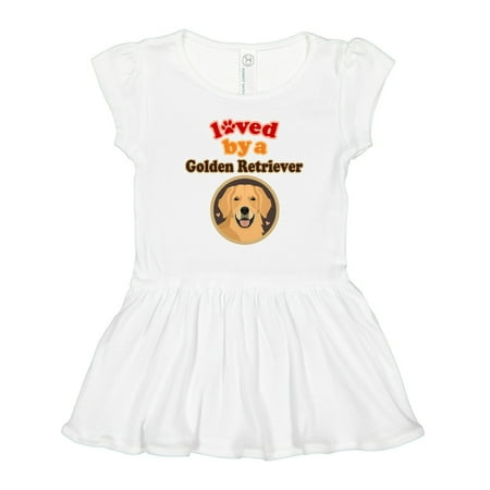 

Inktastic Golden Retriever Dog Lover Gift Toddler Girl Dress
