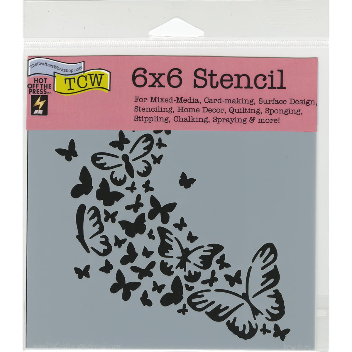 Crafter's Workshop Template 6'X6'-Butterfly Trail