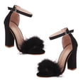 thumbnail image 1 of 1 par de sandalias de verano para mujer, zapatos de tacón alto para mujer, sandalias sexis de tacón grueso, 1 of 5