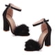 thumbnail image 1 of 1 par de sandalias de verano para mujer, zapatos de tacón alto para mujer, sandalias sexis de tacón grueso, 1 of 5