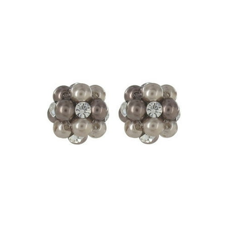 Roman Simulated Cultured Pearl Cluster Stud Earring (Set of 2)