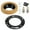 black, variant on Toilet Flange Installation Kit with Wax Ring Seal and Mounting Hardware Set for Bathroom