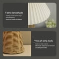 thumbnail image 3 of Lámpara de ambiente nórdico, lámpara de mesita de noche plisada estética para dormitorio, sala de estar, 3 of 8