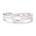 thumbnail image 4 of Anillo cuadrado de estilo moderno con diamantes y circonitas de cuerpo completo, anillo de plata 925, anillo elegante y sencillo para mujer para novia, 4 of 6