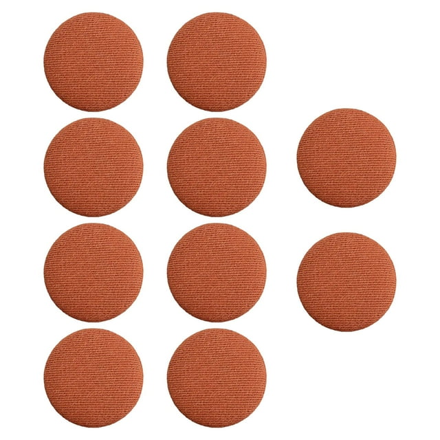 10 Pcs Boutons Recouverts de Tissu 20mm pour Chemises Manteaux Robe Formelle Couleur Caramel