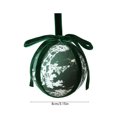 thumbnail image 3 of WIZUTIZ Patterned Fabric Christmas Ball Ornament 8cm, Cloth Covered Foam Bauble with Hanging Loop, Festive Tree Tabletop Home Decoration, 3 of 6
