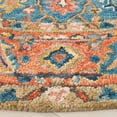 thumbnail image 3 of SAFAVIEH Blossom Merletta Floral Area Rug, Blue/Rust, 6' x 6' Round, 3 of 8