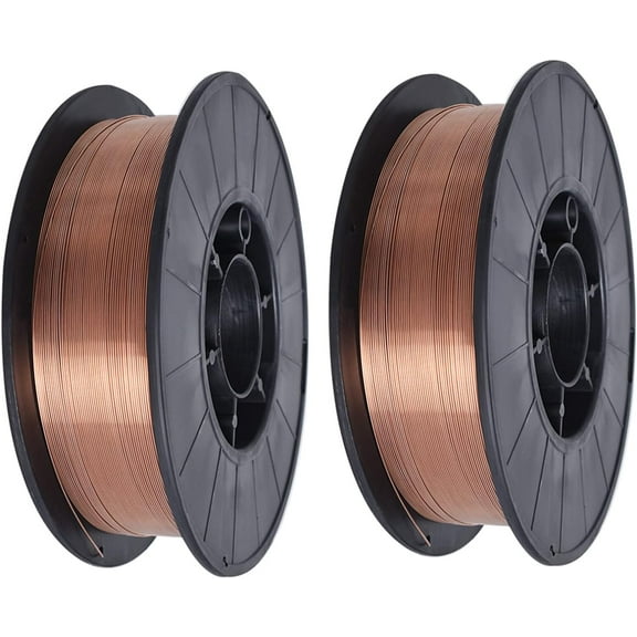 waltyotur Mild Steel MIG Welding Wire ER70S-6 10-Lb Spool 0.035 Inch (0.9mm) Pack of 2 Rolls