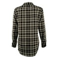 thumbnail image 3 of Women's Plaid Crepe Shirt Medium, 3 of 4