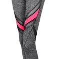 thumbnail image 4 of FashionOutfit Women's Sports Yoga Fitness Workout Front Mesh Insert Stretch Capri Leggings, 4 of 4