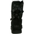 thumbnail image 3 of Ugg Women's Bailey Bow II Black Ankle-High Suede Boot - 6M, 3 of 3