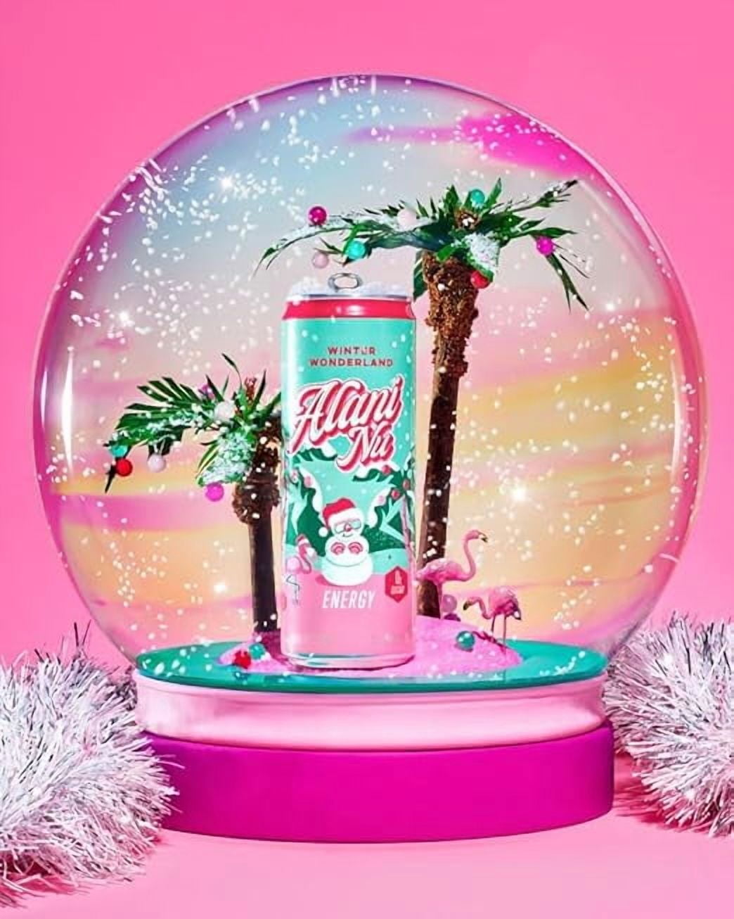 New Alani Energy Drinks Winter Wonderland Flavor Sugar-Free, Low-Calorie, Energy Boost Drink 12 fl oz (Pack of 6)