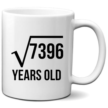 

Funny 86th Birthday Mug - 86 Years Old Square Root Math Coffee Mug