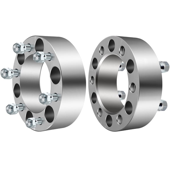 SCITOO 2X 2 inch 50mm 6 Lug Wheel Spacers 6x5.5 to 6x5.5 with 12x1.25 Studs for Titan Wheel Spacers for Xterra Wheel Spacers for Pathfinder Wheel Spacers