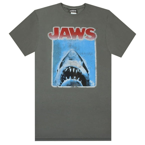 Jaws Mens Distressed Logo T-shirt
