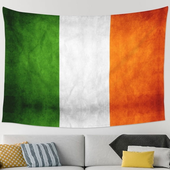 Irish Flag Tapestry Wall Hanging Tapestry For Bedroom Living Room Dorm (60 * 90 Inches)