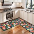 thumbnail image 3 of Kitchen Rugs Sets Of 2,Pioneer Flower Floral Print Pattern Anti Fatigue Kitchen Mat Rugs Non Slip Washable,Decorative Kitchen Floor Mats for Kitchen,Sink,Laundry,17"x47"+17"x47", 3 of 5