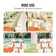 thumbnail image 6 of VEVOR Stretch Spandex Folding Chair Covers, Universal Fitted Chair Cover, Removable Washable Protective Slipcovers, for Wedding, Holiday, Banquet, Party, Celebration, Dining (50PCS Beige), 6 of 9