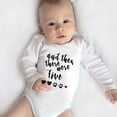 thumbnail image 4 of And Then There Were Five Baby Summer Romper Long Sleeve Neutral Newborn Clothes White Baby Boy Clothes Bodysuits, 4 of 5