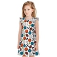 thumbnail image 1 of Balery Color Balls Camisón de princesa para niñas, pijama de algodón con mangas abullonadas, suave y bonito.-XX-Large, 1 of 6