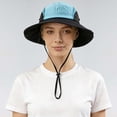 thumbnail image 2 of AJGRHE Sun Hat for Men Women UPF50+ Fishing Hat Waterproof Breathable Bucket Hat, UV Protection Wide Brim Summer Safari Hats Blue A, 2 of 5