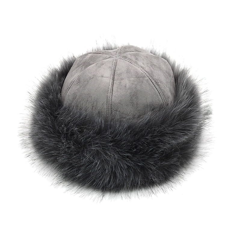 Winter Women Faux Fur Russian Cossack Style Hat Winter Wrap  display picture 3