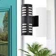 thumbnail image 5 of C Cattleya  Matte Black 2-light Die-cast Aluminum Outdoor Wall Sconce Lights 2 Matte Black Black Matte, 5 of 6