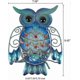 thumbnail image 2 of Metal Owl Wall Art Outdoor Hanging Decoration Glass Bird Sculpture for Patio, Porch or Doorway, 2 of 5