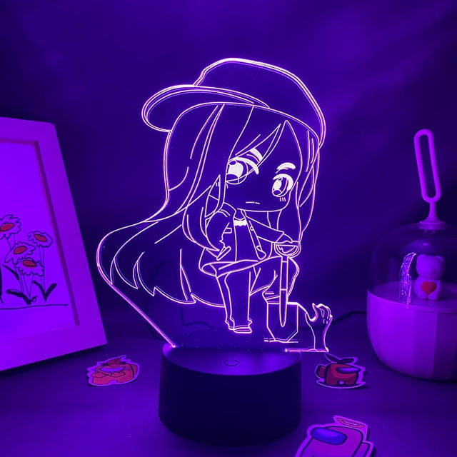 La luz nocturna LED 3D supera la codicia y cambia de color