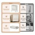 thumbnail image 3 of Rolling Laundry Hamper With Lid, Plastic Collapsible Laundry Baskets With Wheels And Lid, Large Capacity Clothes Hampers, Laundry Bag Laundry Cart For Laundry Room, 3 of 9