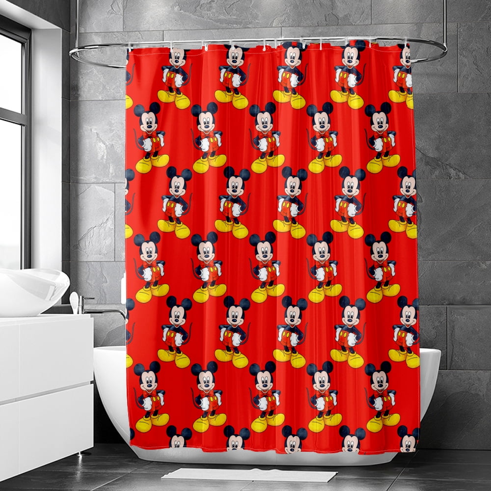 Disney Mickey and Minnie Mickey Mouse Botanical Shower Curtain ...