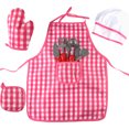 thumbnail image 3 of Ounissouiy 1 Juego de ropa de Chef para niños, herramientas de cocina simuladas interesantes, disfraces de Cosplay para padres, niños, escuela Juegos de imaginación, 3 of 6