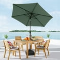 thumbnail image 4 of COBANA 7.5ft Patio Umbrella with Base Included, Outdoor Market Table Umbrella with Stand Weights, Dark Green, 4 of 7