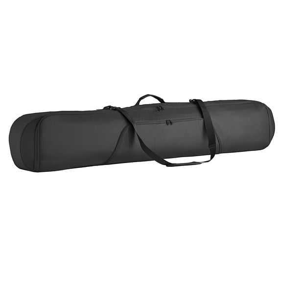 KFFKFF Snowboard Bag, Fits Skis and Snowboards up to 65 in/165 cm, Padded Design for Air Travel, Durable 600D Waterproof Oxford Fabric, Adjustable Inner Straps, Suitable for Skis,and Boots (Black)