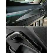 Car Accessories CARBON FIBER Self Adhesive Vinyl Sticker Wrap Hood Roof 5D BLACK