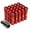 Red, variant on J2 Engineering LN-T7-027-15-GD J2 Engineering 7075 -T6 Forged Aluminum M12 x 1.5 20 Pcs 90mm Open End Lug Nut Set w/ Adapter ( Gold )