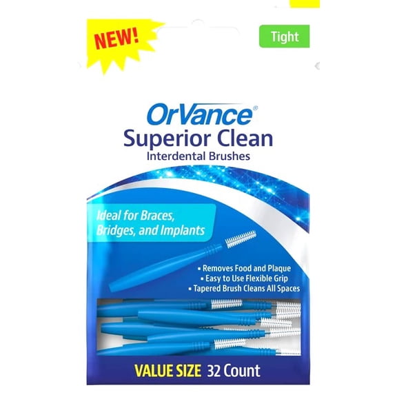ORVANCE Interdental Brushes - 32 Count (Pack of 1)