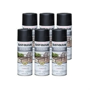 Rust-Oleum 7221830 Stops Rust Textured Spray Paint, Dark Pewter, 12-oz. - Quantity 6