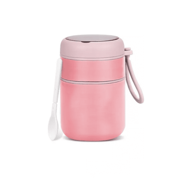 Lonchera Termica Acero Inoxidable De 710 ml Incluye Cuchara, Rosa