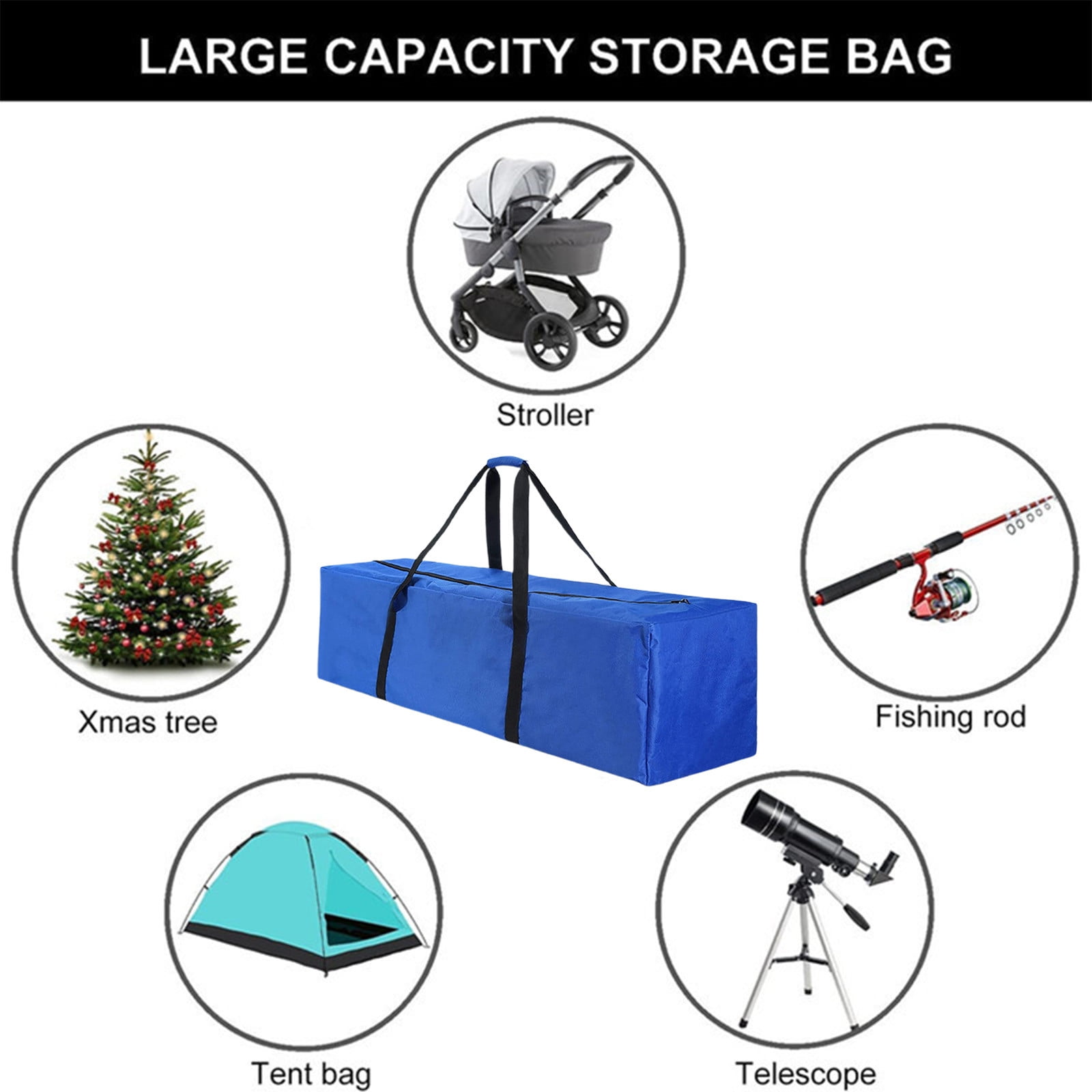 Cheapark Christmas Storage Bag Organizer - Waterproof and Dustproof Cloth Bag for Christmas Tree and Holiday Product Storage, Multi-Purpose Organizer