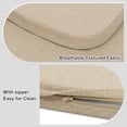 thumbnail image 5 of Baibu Chair Cushions for Kitchen Chairs 2" Thick Dining Chair Pads with Ties 17" x 16" Set of 4, Beige, 5 of 7