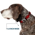 thumbnail image 6 of Warner Bros. Horror Movies Pet Collar, Dog Collar Metal Seatbelt Buckle, Freddy Poses Quote Scrawls Hand Scratching Reds Black, 16 to 23 Inches 1.5 Inch Wide, 6 of 8